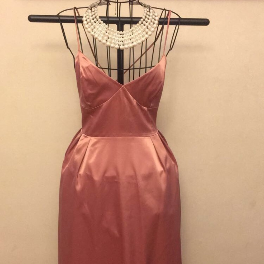 ✨HP🎉H&M Mauve Satin Dress